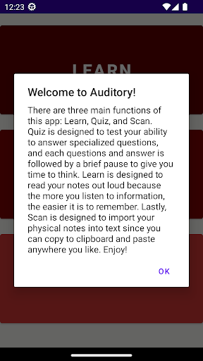 Auditory Screen 2