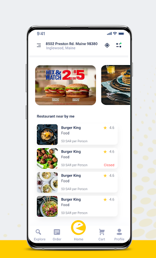 Eats Customer Screen 2