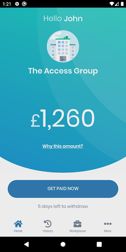 Access EarlyPay Screen 2