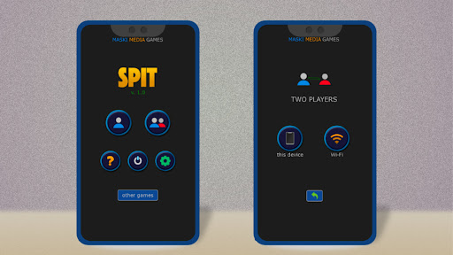 Android application Spit Card Game screenshort