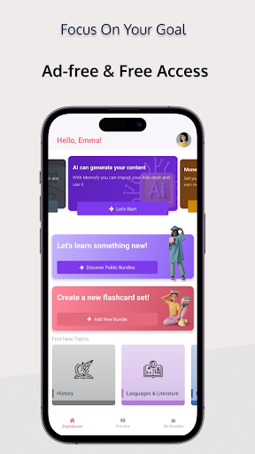 Android application Memofy - Smart Flashcards screenshort