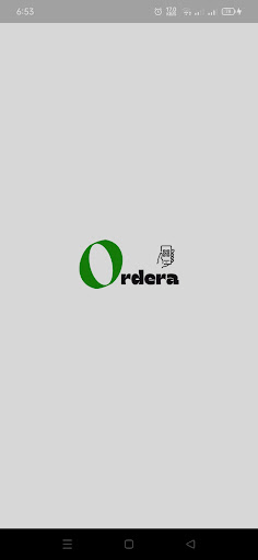 Android application Ordera screenshort
