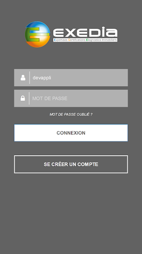 Android application Exedia screenshort