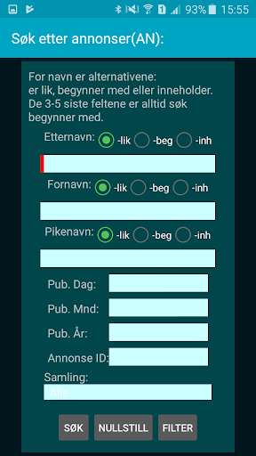 Dødsannonser Screen 2