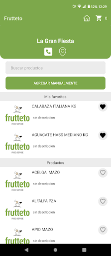 Android application Frutteto screenshort