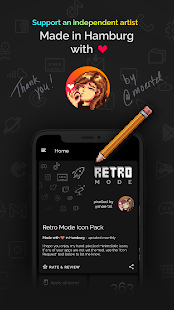 Retro Mode - Icon Pack (Neon) Screenshot