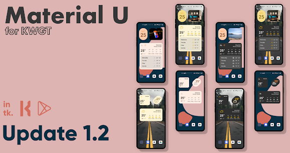 Material U – Android 12 inspired KWGT (MOD APK, Paid) v2021.Oct.02.01 2