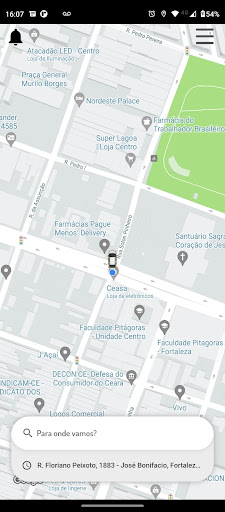 Android application ROTA99 DRIVER - Passageiro screenshort
