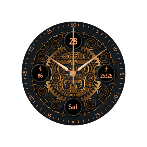 Pars Aztec Analog Watch Face logo