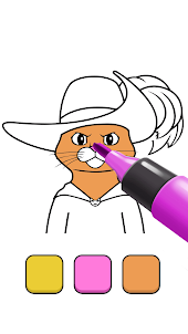 Puss N Boots Coloring
