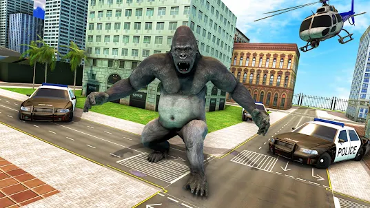 злой горилла город атака игра
