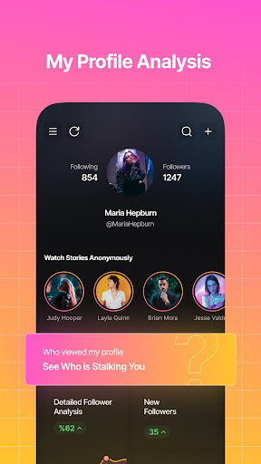 Android application Profile screenshort