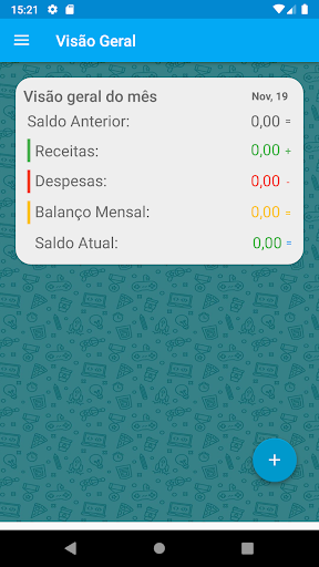 Android application Meus Gastos screenshort