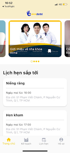 Android application Anna Dental screenshort