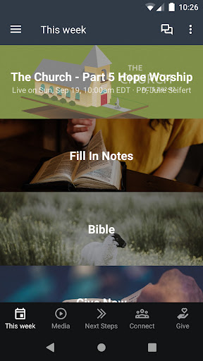 Android application Hope Chapel Pine Hill, NJ screenshort