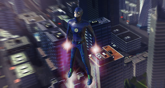 Superhero Flying flash hero ga