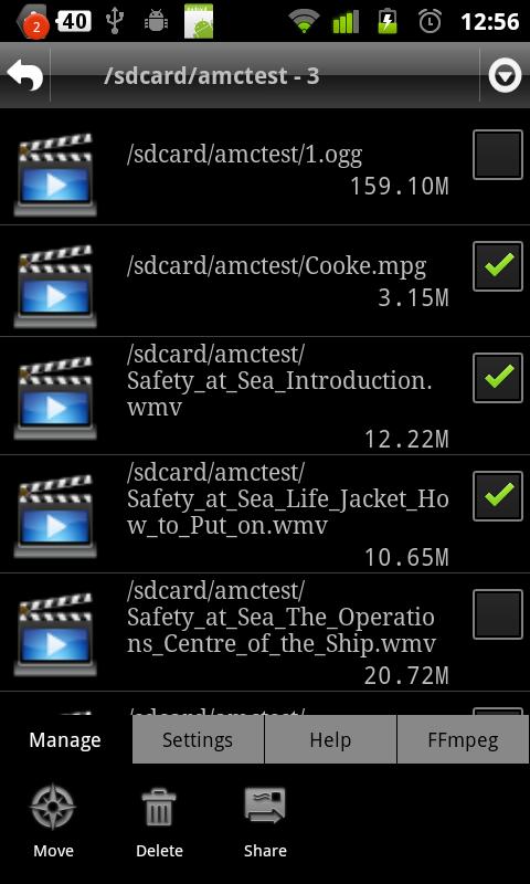 Android application Key for Video Converter screenshort