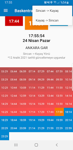 Başkentray Tren Saatleri