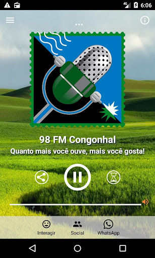 Android application Rádio 98 FM Congonhal screenshort