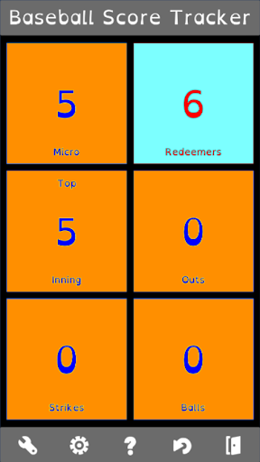 Baseball Score Tracker Screen 2