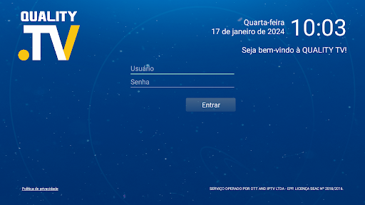 Android application Quality-TV screenshort