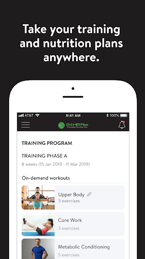 Android application Flex Fitness Clubs screenshort