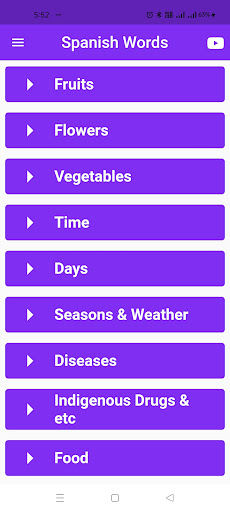 Common Spanish Words Screen 3