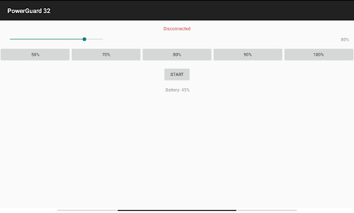 PowerGuard 32 - Charge Limit Screen 2