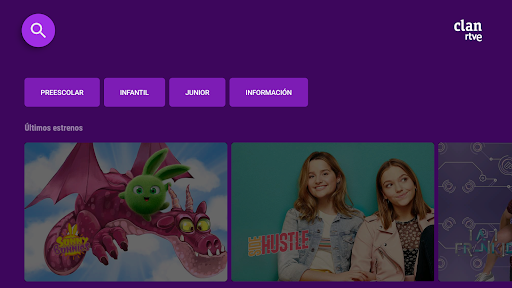 Android application Clan RTVE Android TV screenshort