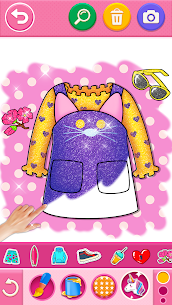 Glitter dress coloring and dra 8