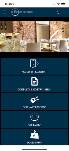 Android application Ristorante Mun screenshort