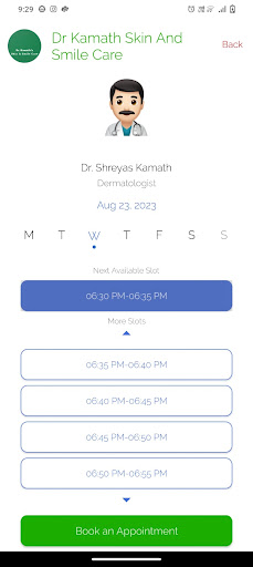 Android application Dr Kamath's Skin & Smile Care screenshort