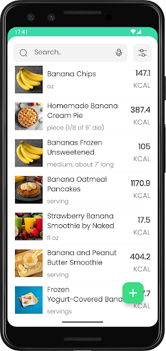 Water, Calories, Diet Tracking Screen 2
