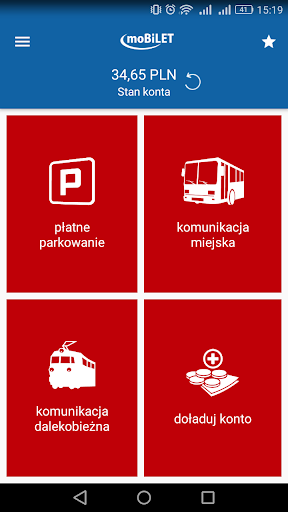 Android application moBILET screenshort