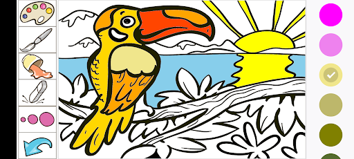 Android application Super Kids Coloring screenshort