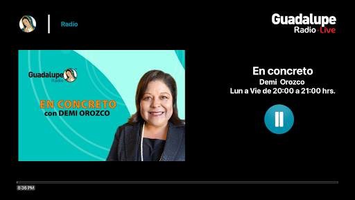 Guadalupe Radio TV Screen 2