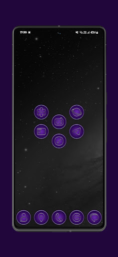 Screenshot of Purple - Silver Line Icon Pack