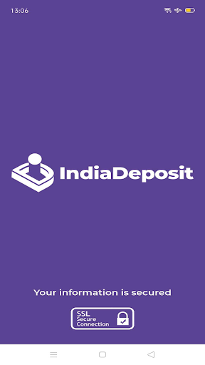 Android application IndiaDeposit screenshort