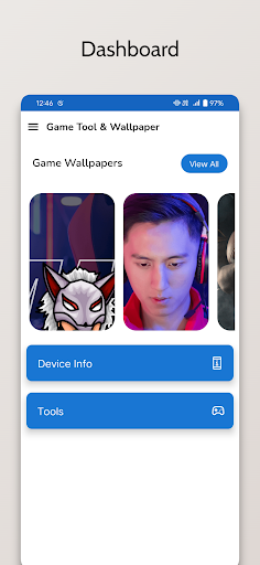 Android application Game Tools & Wallpaper screenshort