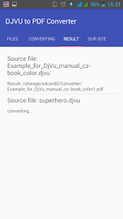DjVU to PDF converter Screenshot