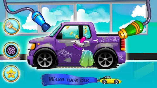 Fungame Kids Car Wash Game