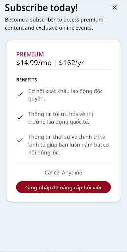 Android application Đức Connect screenshort