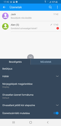 Handcent SMS Hungarian Languag Screen 3