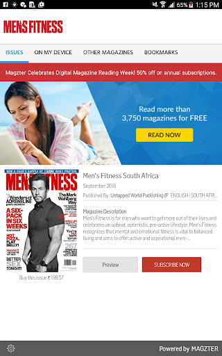 Android application Men's Fitness South Africa screenshort