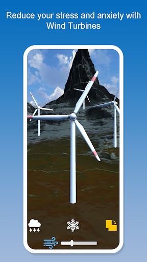 Android application Wind Turbines Meditation screenshort