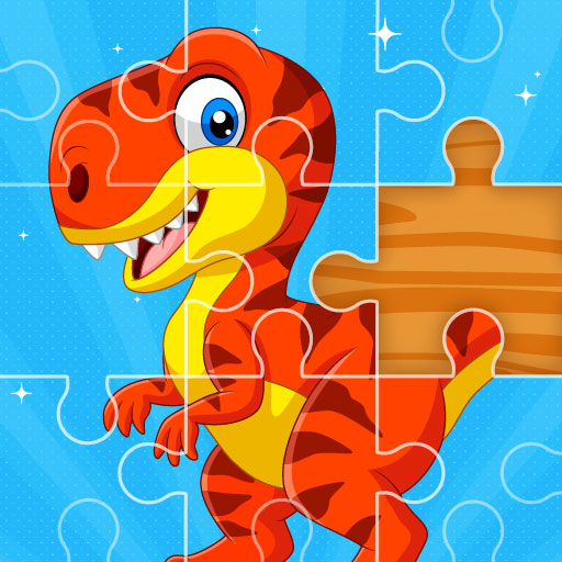 puzzle for kids with dinosaurs  Icon