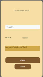 Palindrome app word by veda