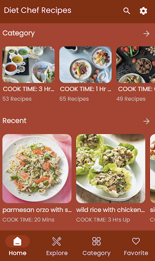 Android application Diet Chef Recipes screenshort