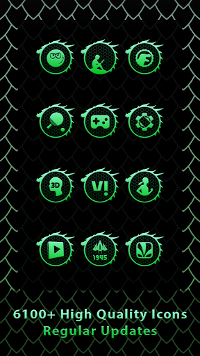 Toxic Green Dragon Icons