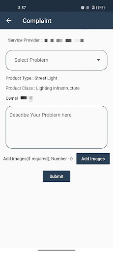 Complaint System Screen 3